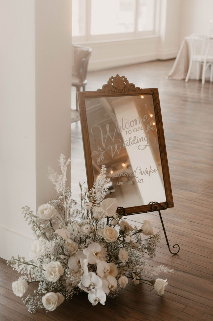 welcome sign elopement