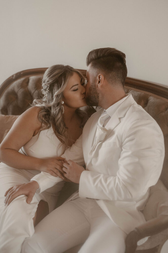 intimate elopement couple